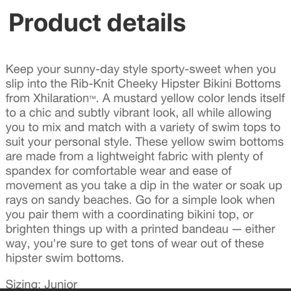 Xhilaration Rib-Knit Cheeky Hipster SwimBottom - Picture 9 of 9